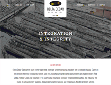 Tablet Screenshot of deltacedar.com